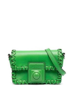 

Whipstitch-trim flap crossbody bag, ETRO Whipstitch-trim flap crossbody bag
