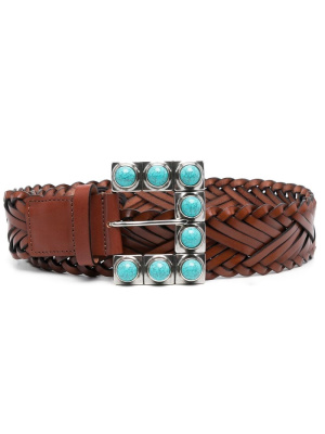 

Interwoven-design buckle belt, ETRO Interwoven-design buckle belt