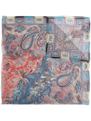 

Paisley-print silk scarf, ETRO Paisley-print silk scarf