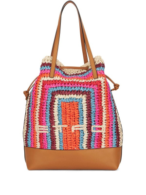 

Woven stripe tote bag, ETRO Woven stripe tote bag