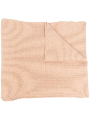 

Logo-patch ribbed scarf, Moncler Logo-patch ribbed scarf