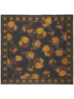 

Floral-print frayed scarf, ETRO Floral-print frayed scarf