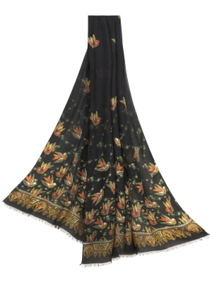 

Graphic-print modal scarf, ETRO Graphic-print modal scarf