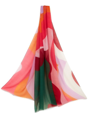 

Wave-print cashmere scarf, ETRO Wave-print cashmere scarf
