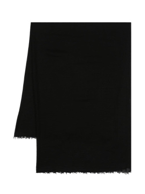 

Frayed virgin wool-cashmere scarf, Rick Owens Frayed virgin wool-cashmere scarf