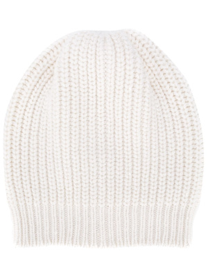 

Plain cable-knit beanie, Brunello Cucinelli Plain cable-knit beanie