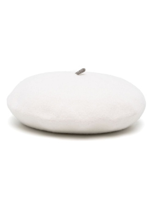 

Monili-embellished wool hat, Brunello Cucinelli Monili-embellished wool hat