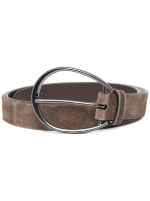 

Suede buckle belt, Brunello Cucinelli Suede buckle belt