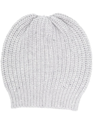 

Ribbed-knit beanie, Brunello Cucinelli Ribbed-knit beanie