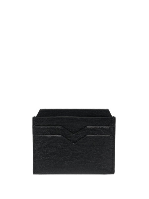 

V-shape detail leather cardholder, Valextra V-shape detail leather cardholder