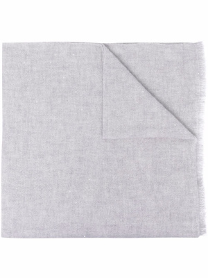 

Frayed-edge cashmere scarf, Brunello Cucinelli Frayed-edge cashmere scarf