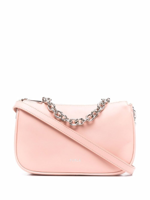 

Moon zip-up leather shoulder bag, Furla Moon zip-up leather shoulder bag