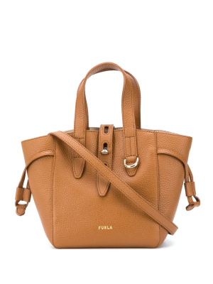 

Leather bucket bag with gold-tone hardware, Furla Leather bucket bag with gold-tone hardware