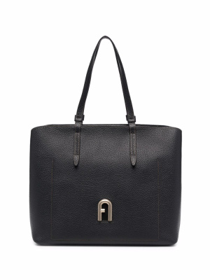

Logo-plaque leather tote bag, Furla Logo-plaque leather tote bag