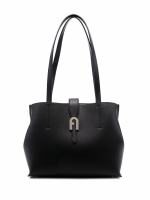 

Logo-plaque leather tote bag, Furla Logo-plaque leather tote bag
