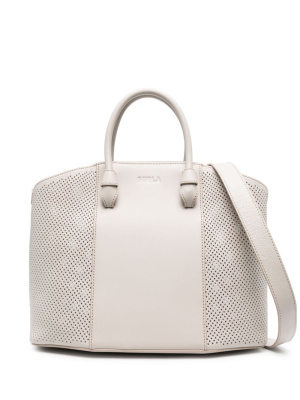 

Debossed-logo leather tote bag, Furla Debossed-logo leather tote bag