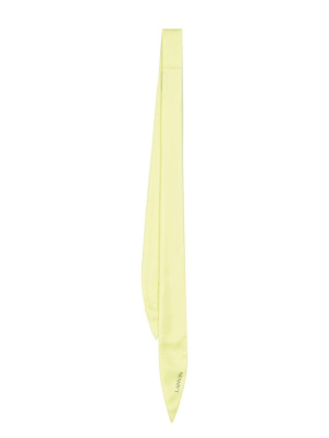 

Logo-print silk slim scarf, Lanvin Logo-print silk slim scarf
