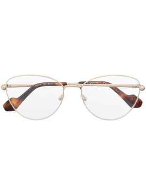 

Cat-eye logo-print glasses, Lanvin Cat-eye logo-print glasses