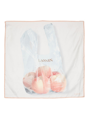 

Graphic-print silk scarf, Lanvin Graphic-print silk scarf