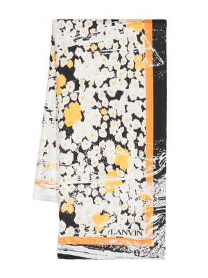 

Floral-print silk scarf, Lanvin Floral-print silk scarf