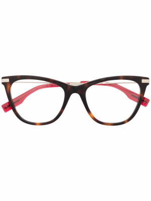 

Tortoiseshell-detail rectangular glasses, MCQ Tortoiseshell-detail rectangular glasses