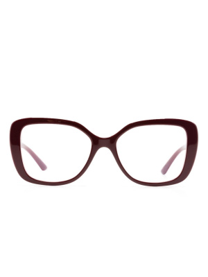 

Logo-plaque square-frame glasses, Bvlgari Logo-plaque square-frame glasses