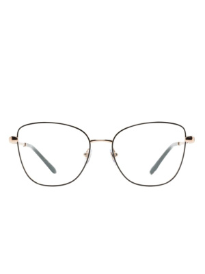 

Two-tone square-frame glasses, Bvlgari Two-tone square-frame glasses