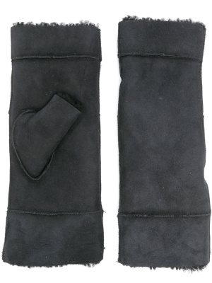 

Shearling-lined fingerless gloves, Mackintosh Shearling-lined fingerless gloves