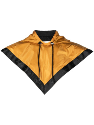 

Logo-tape drawstring cape hat, Mackintosh Logo-tape drawstring cape hat