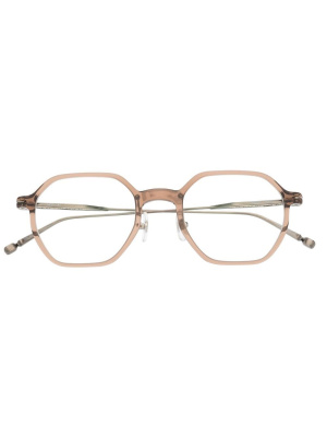 

Transparent hexagonal-frame glasses, Matsuda Transparent hexagonal-frame glasses