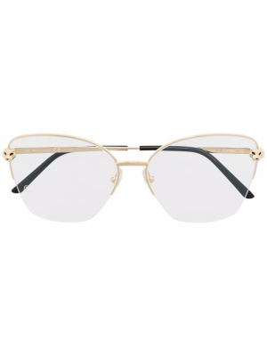 

Round-frame rimless glasses, Cartier Eyewear Round-frame rimless glasses
