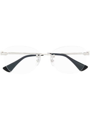 

Round-frame rimless glasses, Cartier Eyewear Round-frame rimless glasses