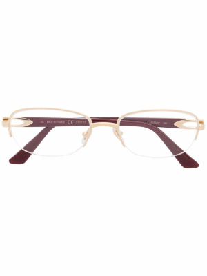 

Oval frame glasses, Cartier Eyewear Oval frame glasses