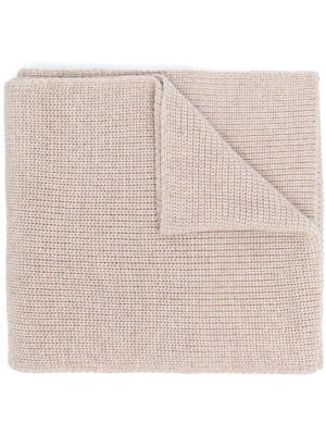 

Logo-patch knitted scarf, Calvin Klein Jeans Logo-patch knitted scarf