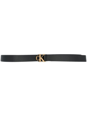 

Logo-buckle leather belt, Calvin Klein Jeans Logo-buckle leather belt