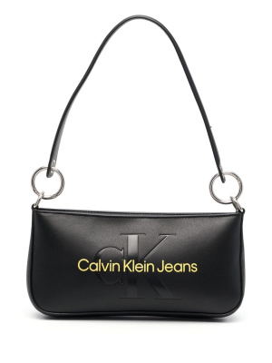 

Embossed-logo shoulder bag, Calvin Klein Jeans Embossed-logo shoulder bag