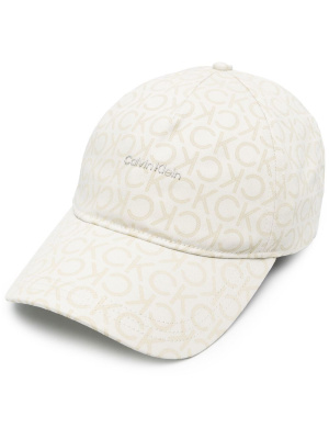 

All-over logo-print baseball cap, Calvin Klein All-over logo-print baseball cap