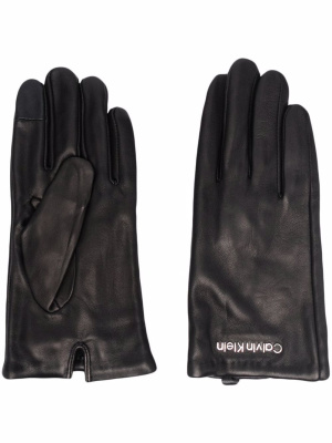 

Logo-plaque gloves, Calvin Klein Logo-plaque gloves