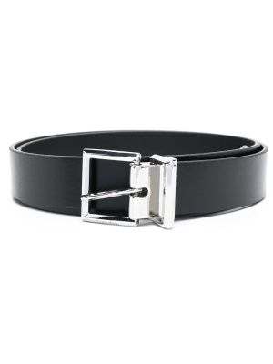 

Logo-debossed leather belt, Calvin Klein Logo-debossed leather belt