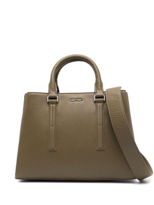 

Raised-logo detail tote bag, Calvin Klein Raised-logo detail tote bag
