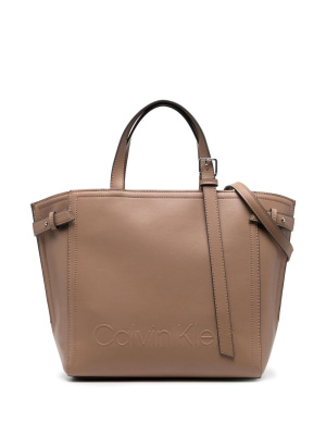 

Logo-embossed tote bag, Calvin Klein Logo-embossed tote bag
