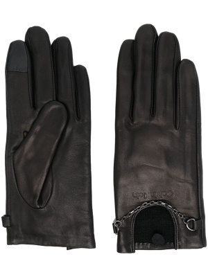 

Re-Lock chain leather gloves, Calvin Klein Re-Lock chain leather gloves