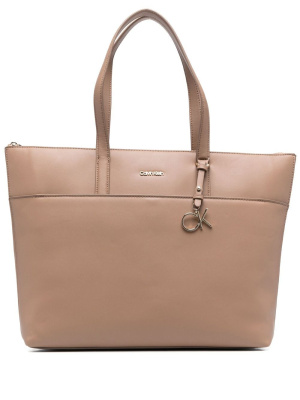

Logo-charm tote bag, Calvin Klein Logo-charm tote bag