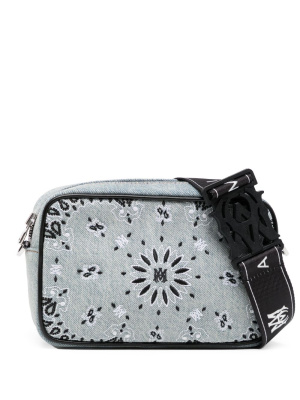 

Bandana-print denim crossbody bag, AMIRI Bandana-print denim crossbody bag