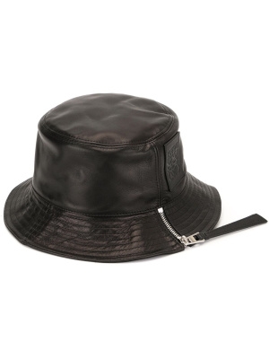 

Logo-patch zip-detail bucket hat, LOEWE Logo-patch zip-detail bucket hat