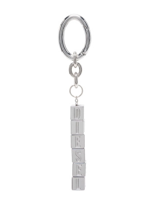 

Logo-lettering charms keychain, Diesel Logo-lettering charms keychain