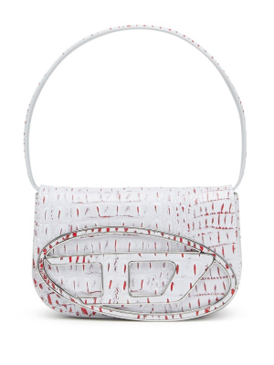 

1DR crocodile-embossed shoulder bag, Diesel 1DR crocodile-embossed shoulder bag