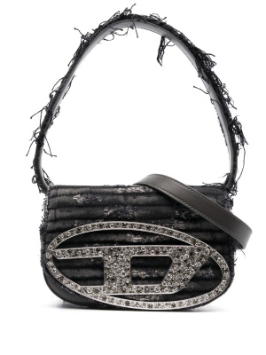

1DR embellised-logo shoulder bag, Diesel 1DR embellised-logo shoulder bag
