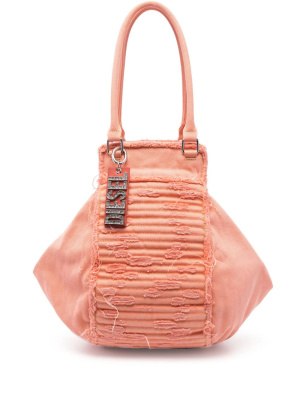

Frayed-edge cotton tote bag, Diesel Frayed-edge cotton tote bag