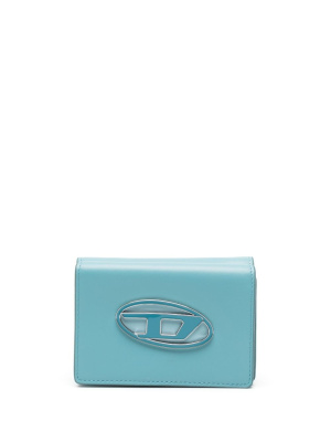

Logo-plaque tri-fold leather wallet, Diesel Logo-plaque tri-fold leather wallet